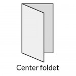 Tryk af foldere med centerfold