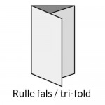 Tryk af foldere med rullefals / tri-fold