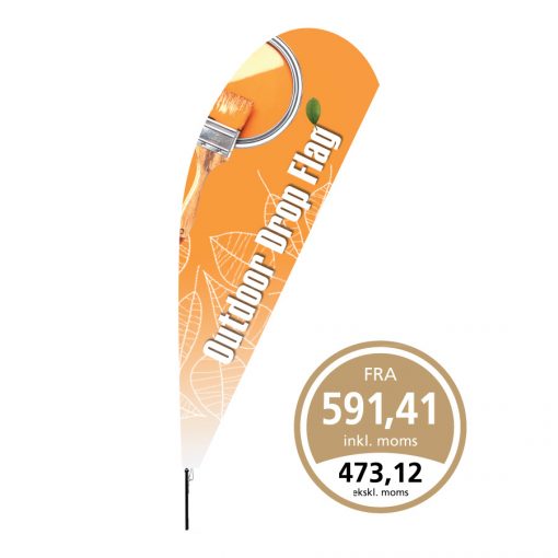 Beachflag i dråbe facon