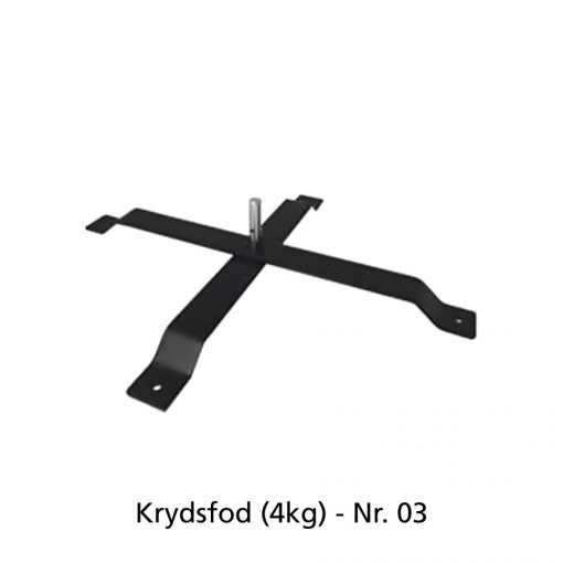 Beachflag - Krydsfod (4kg)