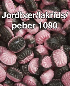 Jordbær/lakrids/peber bolsjer 1080