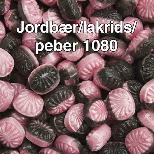 Jordbær/lakrids/peber bolsjer 1080