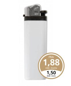 Hvid FC M3L lighter med tryk på en eller begge sider