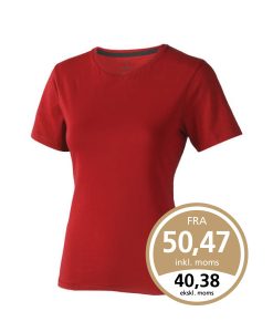 Rød Nanaimo t-shirt som leveres med 1 eller 2 farvet True Edge transfer.