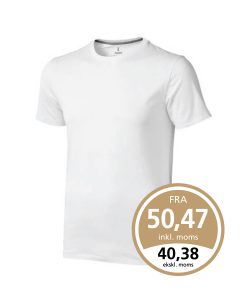 Hvid Nanaimo t-shirt som leveres med 1 eller 2 farvet True Edge transfer.