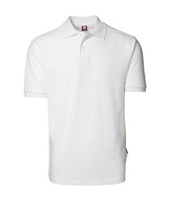 Yes ID Polo-shirt Nr 2020 i piquékvalitet, YES poloshirt hvid