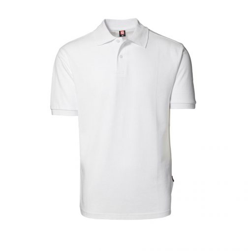 Yes ID Polo-shirt Nr 2020 i piquékvalitet, YES poloshirt hvid