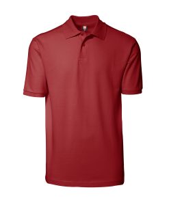 Yes ID Polo-shirt Nr 2020 i piquékvalitet, YES poloshirt rød