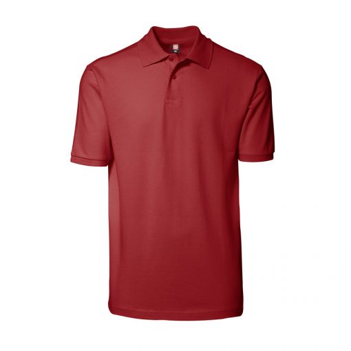 Yes ID Polo-shirt Nr 2020 i piquékvalitet, YES poloshirt rød