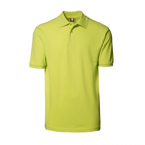 Yes ID Polo-shirt Nr 2020 i piquékvalitet, YES poloshirt lime