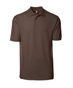 Yes ID Polo-shirt Nr 2020 i piquékvalitet, YES poloshirt mocca