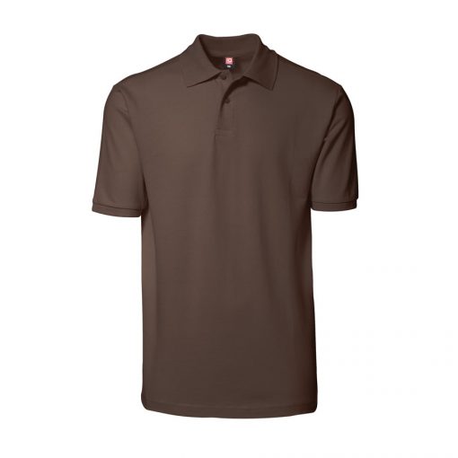 Yes ID Polo-shirt Nr 2020 i piquékvalitet, YES poloshirt mocca