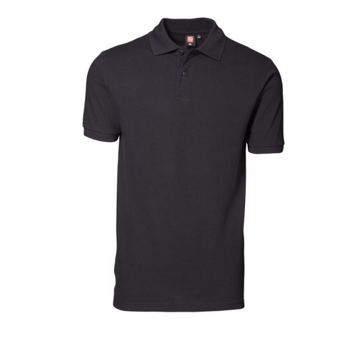 Yes ID Polo-shirt Nr 2020 i piquékvalitet, YES poloshirt sort