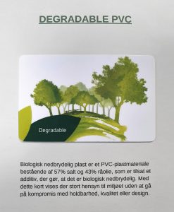 Biologisk nedbrydelig PVC kort