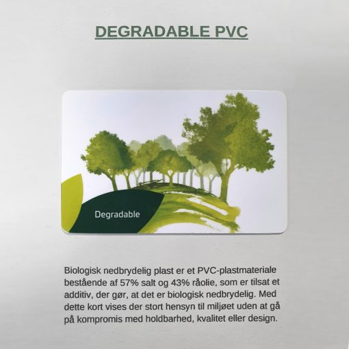 Biologisk nedbrydelig PVC kort