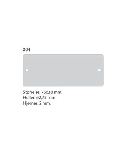 Industriskilte - 75x30 mm