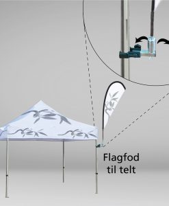 Beachflag - Flagfod til telt